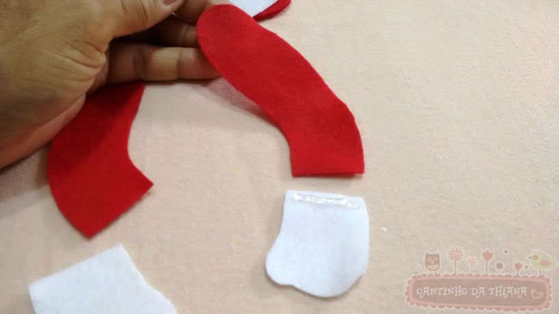 Papai Noel de Feltro Sentado