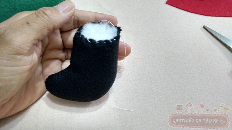 Papai Noel de Feltro Sentado