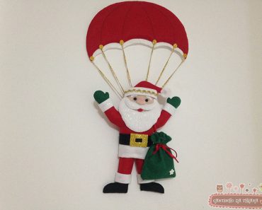 Como Fazer Papai Noel de Paraquedas – PaP + Moldes Grátis
