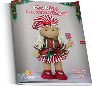 Moldes Boneca de Natal Ginger
